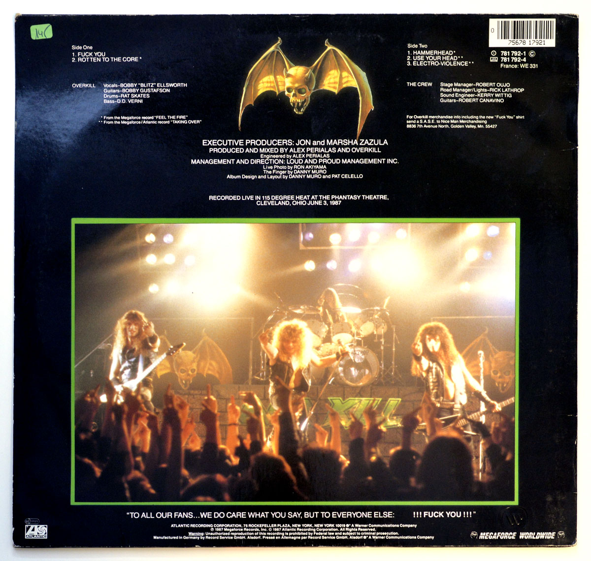 High Resolution Photo overkill fuck you megaforce ep 